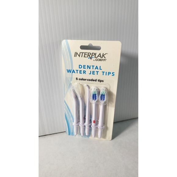Interplak by Conair Dental Water Jet Tips 5 Color-Coded Replacement - Picture 4 of 5